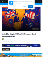 United On Crypto: UK And US Announce Joint Regulatory Effort | Bitcoinist.com