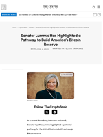 Senator Lummis Has Highlighted a Pathway to Build America’s Bitcoin Reserve
