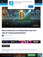 Bitcoin Rebounds As Funding Rates Stay Cool – Sign Of A Maturing Bull Market? | Bitcoinist.com