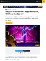The Stripper Index Doesn’t Hold Up in Bitcoin’s Case, OnlyFans Models Say