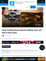 Steak ’N Shake Boosts Bitcoin Holdings After 18% Rise In Store Sales