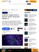 Is Bitcoin Digital Gold or Growth Asset? Grayscale Weighs In – Crypto News Bitcoin News