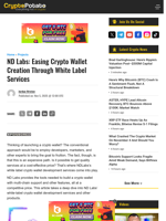 ND Labs: Easing Crypto Wallet Creation Through White Label Services