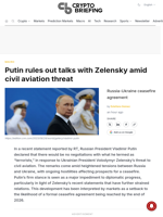 Putin rules out talks with Zelensky amid civil aviation threat