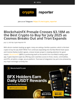 BlockchainFX Presale Crosses $3.18M as the Best Crypto to Buy for July 2025 as Cosmos Breaks Out and Tron Expands