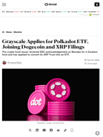 Grayscale Applies for Polkadot ETF, Joining Dogecoin and XRP Filings - Decrypt