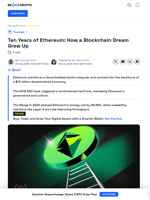 Ethereum: 10 Years of Blockchain Innovation