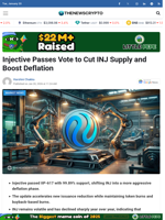 Injective Passes Vote to Cut INJ Supply and Boost Deflation