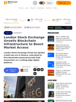 London Stock Exchange Unveils Blockchain Infrastructure to Boost Market Access – Blockchain Bitcoin News