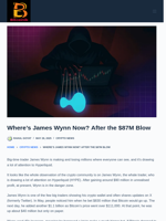 Where’s James Wynn Now? After The $87M Blow - Bitcoinik