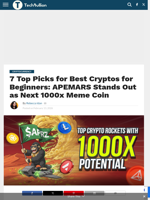 7 Top Picks for Best Cryptos for Beginners: APEMARS Stands Out as Next 1000x Meme Coin - TechBullion
