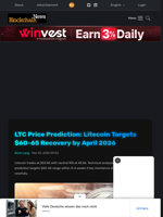 LTC Price Prediction: Litecoin Targets $60-65 Recovery by April 2026 - Blockchain.News