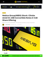 Nebius Group(NBIS) Stock: Climbs Amid $3.16B Convertible Notes & $1B Share Offering