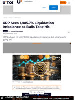 XRP Sees 1,805.7% Liquidation Imbalance as Bulls Take Hit