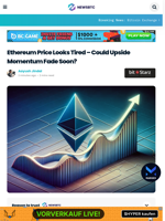 Ethereum Price Looks Tired – Could Upside Momentum Fade Soon?