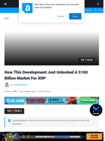 How This Development Just Unlocked A $100 Billion Market For XRP | Bitcoinist.com