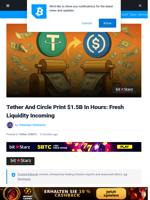 Tether And Circle Print $1.5B In Hours: Fresh Liquidity Incoming | Bitcoinist.com