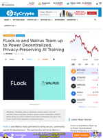 FLock.io and Walrus Team up to Power Decentralized, Privacy-Preserving AI Training