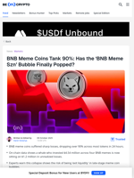 Is the BNB Meme Coin Hype Cycle Officially Over?