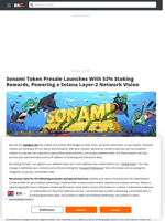 Sonami Token Presale Launches With 53% Staking Rewards, Powering a Solana Layer-2 Network Vision