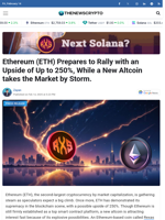 Ethereum (ETH) Prepares to Rally with an Upside of Up to 250%, While a New Altcoin takes the Market by Storm.