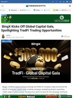  BingX Kicks Off Global Capital Gala, Spotlighting TradFi Trading Opportunities - TheNewsCrypto