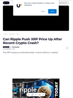 Can Ripple Push XRP Price Up After Recent Crypto Crash? - U.Today