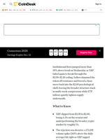 XRP Price News: Bitcoin (BTC) Weakness Hits Ripple Even as ETF Flows Remain Strong