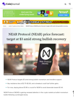 NEAR Protocol (NEAR) price forecast: target at $3 amid strong bullish recovery - CoinJournal