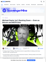 MicroStrategy Is Dying To Buy More Bitcoin As Stock Plunges 30%