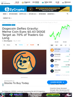 Dogecoin Defies Gravity: Meme Coin Eyes $0.43 DOGE Target as 70% of Traders Go Long ⋆ ZyCrypto