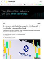 Crypto.com wins OCC approval for federally regulated crypto custodian bank