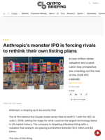 Anthropic's monster IPO is forcing rivals to rethink their own listing plans