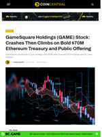 GameSquare Holdings (GAME) Stock: Crashes Then Climbs on Bold $70M Ethereum Treasury and Public Offering