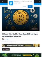 3 Altcoin Vốn Hóa Nhỏ Được Tích Lũy Mạnh Trong Mùa Altcoin 2025