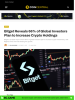 Bitget Reveals 66% of Global Investors Plan to Increase Crypto