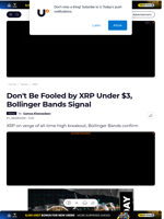Don't Be Fooled by XRP Under $3, Bollinger Bands Signal - U.Today