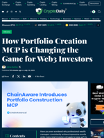 How Portfolio Creation MCP is Changing the Game for Web3 Investors - Crypto Daily
