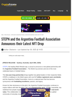 STEPN and the Argentina Football Association Announces their Latest NFT Drop