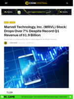 Marvell Technology, Inc. (MRVL) Stock: Drops Over 7% Despite Record Q1 Revenue of $1.9 Billion
