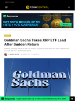 Goldman Sachs Takes XRP ETF Lead After Sudden Return - CoinCentral