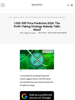 1,000 XRP Price Prediction 2026: The Profit-Taking Strategy Nobody Talks About