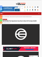 World Adds Post-Quantum Security to New ZK Proving Toolkit - The Crypto News Wire