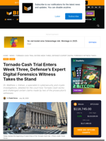 Tornado Cash Trial Enters Week Three, Defense’s Expert Digital Forensics Witness Takes The Stand