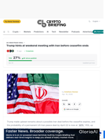 Trump hints at weekend meeting with Iran before ceasefire ends