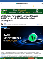MEXC Joins Forces With Lombard Finance (BARD) to Launch $1 Million Prize Pool Extravaganza