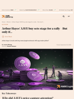 Arthur Hayes’ AAVE buy sets stage for a rally - But only if… - AMBCrypto