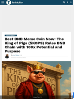 Best BNB Meme Coin Now: The King of Pigs ($KOPS) Rules BNB Chain with 100x Potential and Purpose - TechBullion