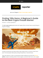 Finding 100x Gems: The Best Crypto Presale for 2025
