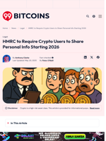 UK Crypto Crackdown: HMRC to Collect User Data by 2026
